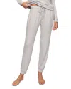 Eberjey Cozy Time Jogger Pants In Light Heather Grey