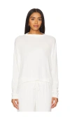 Eberjey Cozy Time Mockneck Pullover In Ivory