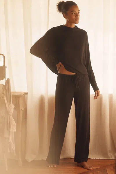 Eberjey Cozy Time Pants In Brown