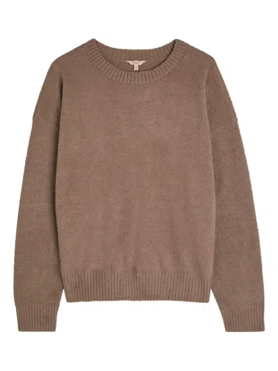 Eberjey Crew-neck Sweater In Brown