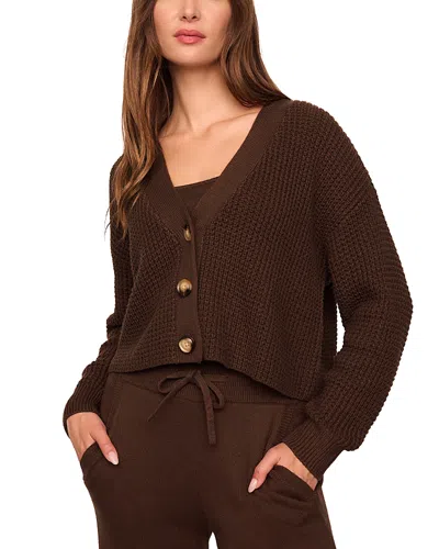 EBERJEY CROPPED CARDIGAN SWEATER