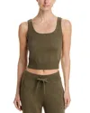 Eberjey Cropped Sweater Tank In Green