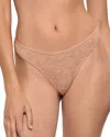 Eberjey Eberjay Mid Rise Lace Thong In Sunkissed
