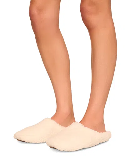 Eberjey Faux Sherpa Slip On Slippers In White
