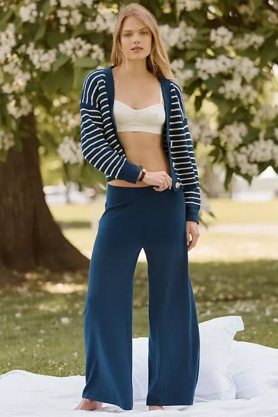 Eberjey Fine Gauge Pants In Blue