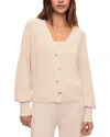 Eberjey Fine Gauge Cardigan In Almond Heather