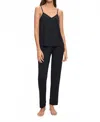 Eberjey Fiona Catnap Cami/pant Set In Black In Black