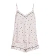 Eberjey Fiona Double V Cami And Short Pyjama Set In Pink