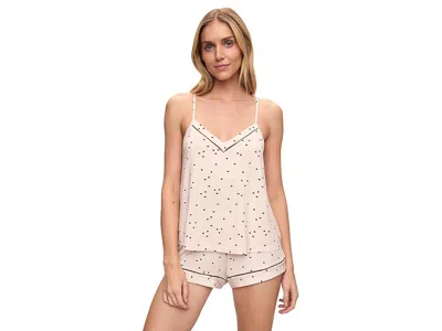 Eberjey Fiona Double V Cami Short Pj Set In Neutral
