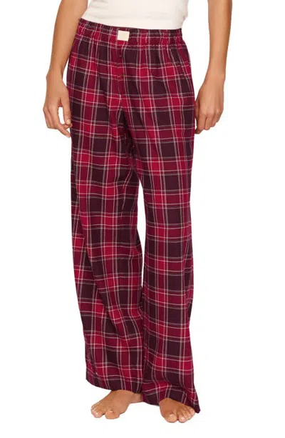 Eberjey Flannel Boxer Pajama Pants In Multi