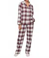 Eberjey Plaid Flannel Pyjama Set In Multi