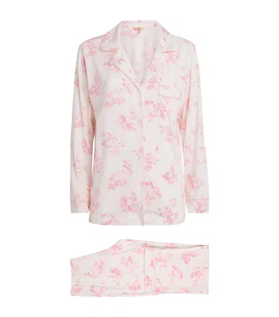 Eberjey Floral Gisele Pyjama Set In Pink