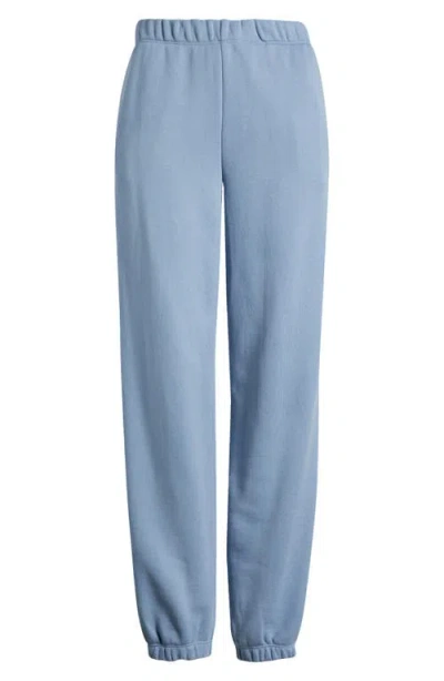 Eberjey French Terry Lounge Joggers In Faded Denim