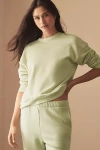 Eberjey French Terry Sweatshirt Matcha In Green
