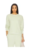 Eberjey French Terry Sweatshirt In Matcha