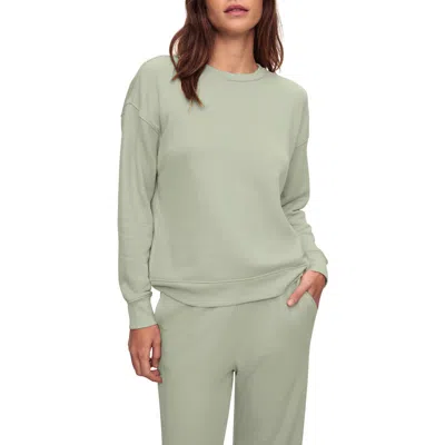 Eberjey French Terry Sweatshirt In Matcha