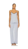Eberjey Frida Camisole And Pajama Pant Set In Gray
