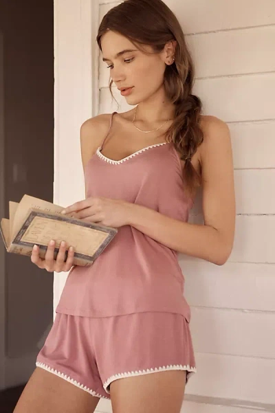Eberjey Frida Cami Shorts Pajama Set In Pink