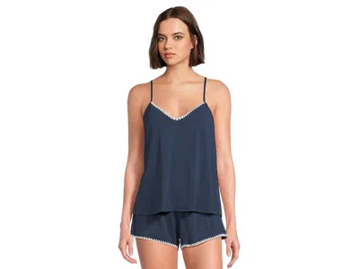 Eberjey Frida Cami/shorts Pj Set In Blue