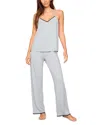 Eberjey Frida Camisole And Pajama Pant Set In Gray