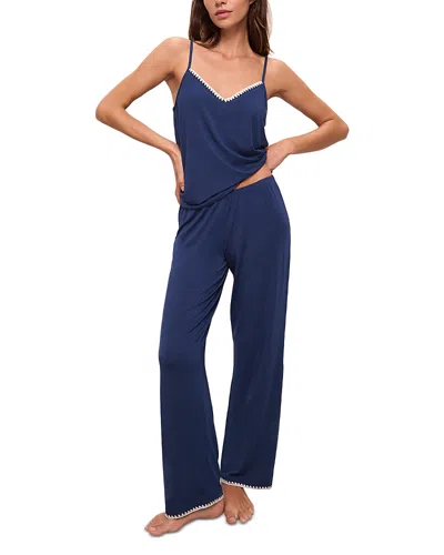 Eberjey Frida Camisole And Pajama Pant Set In Blue