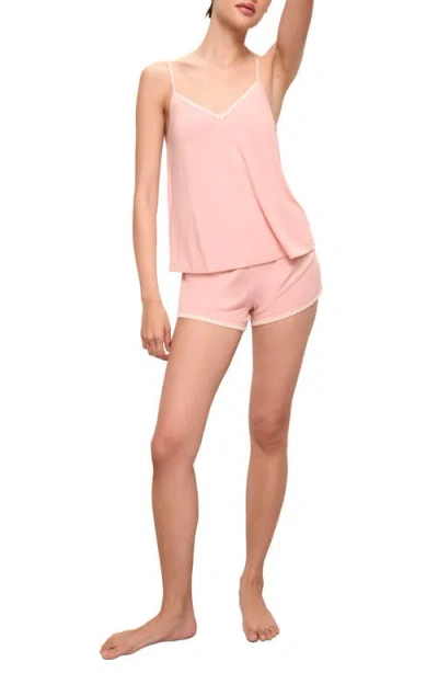 Eberjey Frida Camisole & Shorts Pajamas In Pink