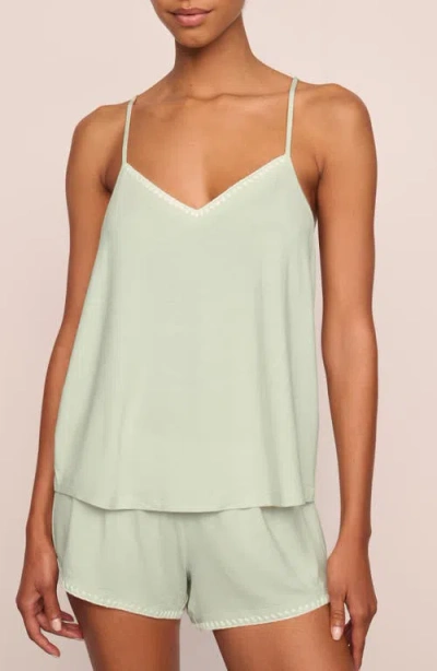 Eberjey Frida Camisole & Shorts Pajamas In Green