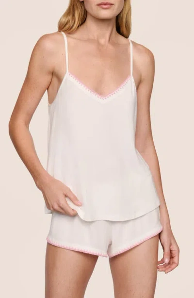 Eberjey Frida Camisole & Shorts Pajamas In White