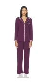 Eberjey Frida Long Pj Set In Purple
