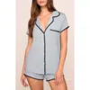 Eberjey Frida Short Pajamas In Gray