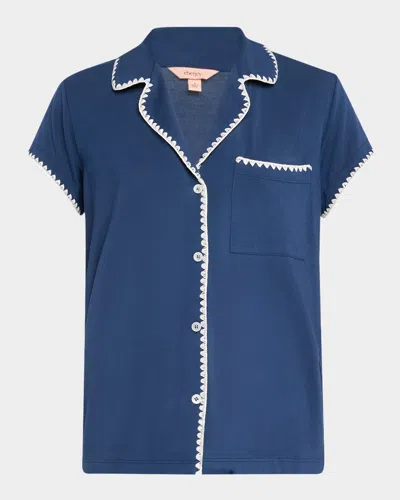 Eberjey Frida Short Pj Set In Navyivory