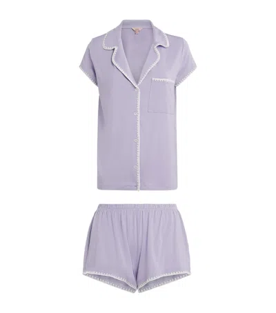 Eberjey Frida Short Pyjama Set In Purple