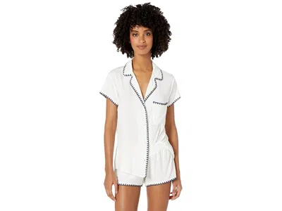 Eberjey Frida Shortie Pj Set In White