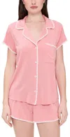 Eberjey Frida Short Pajamas In Pink