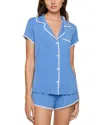 Eberjey Frida Whipstitch Short Pajama Set