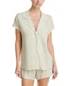 Eberjey Frida Whipstitch Short Pajama Set In Gray