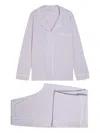 Eberjey Gisel Piped Pyjama Set In Purple