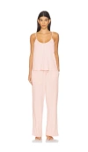Eberjey Gisele Cami & Pant Pj Set In Brown
