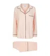 Eberjey Gisele Classic Pyjama Set Set In Gold