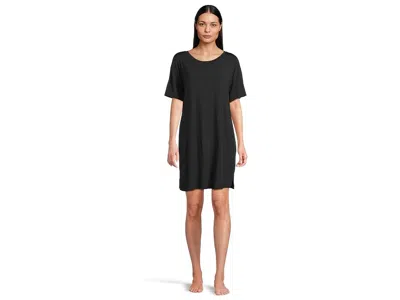 Eberjey Gisele Everyday Short Sleeve Sleepshirt In Black