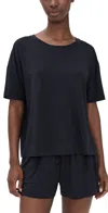 Eberjey Giselle Stretch Modal Pajama Top In Black