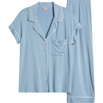 EBERJEY EBERJEY GISELE SHORT SLEEVE CROPPED PAJAMAS