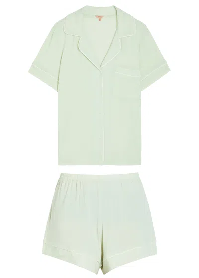 Eberjey Gisele Jersey Pyjama Set In Green