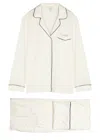 Eberjey Gisele Striped Jersey Pyjama Set In White