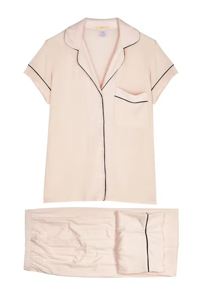 Eberjey Gisele Jersey Pyjama Set In Light Pink