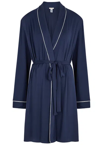 Eberjey Gisele Jersey Robe In Navy
