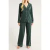 Eberjey Gisele Long Pajamas In Green