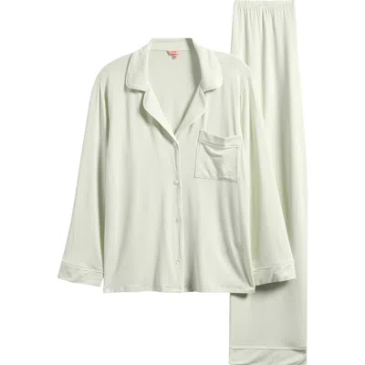 Eberjey Gisele Long Pajamas In Green
