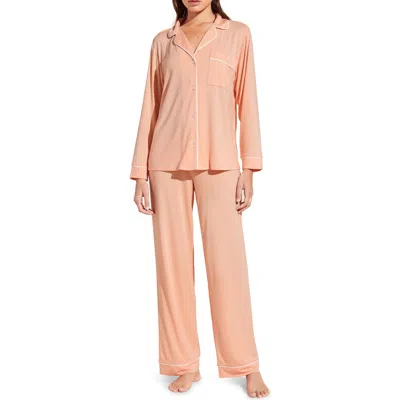 Eberjey Gisele Long Pajamas In Pink