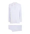 Eberjey Gisele Long Piped Pyjama Set In Blue